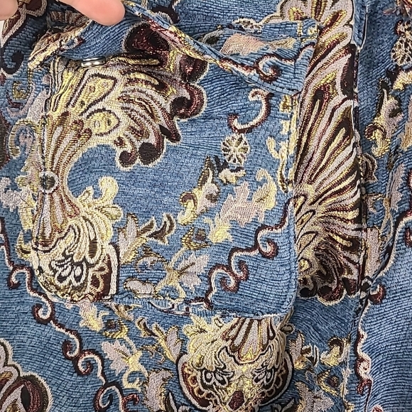 MNML Ultra Baggy Jacquard Cargo Floral Pants Size 29 - Picture 9 of 10